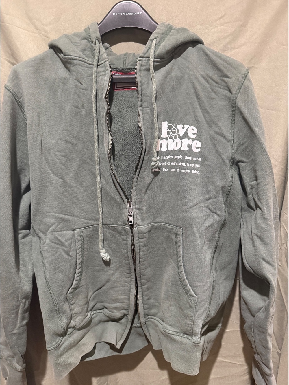 CHNGE green zip hoodie